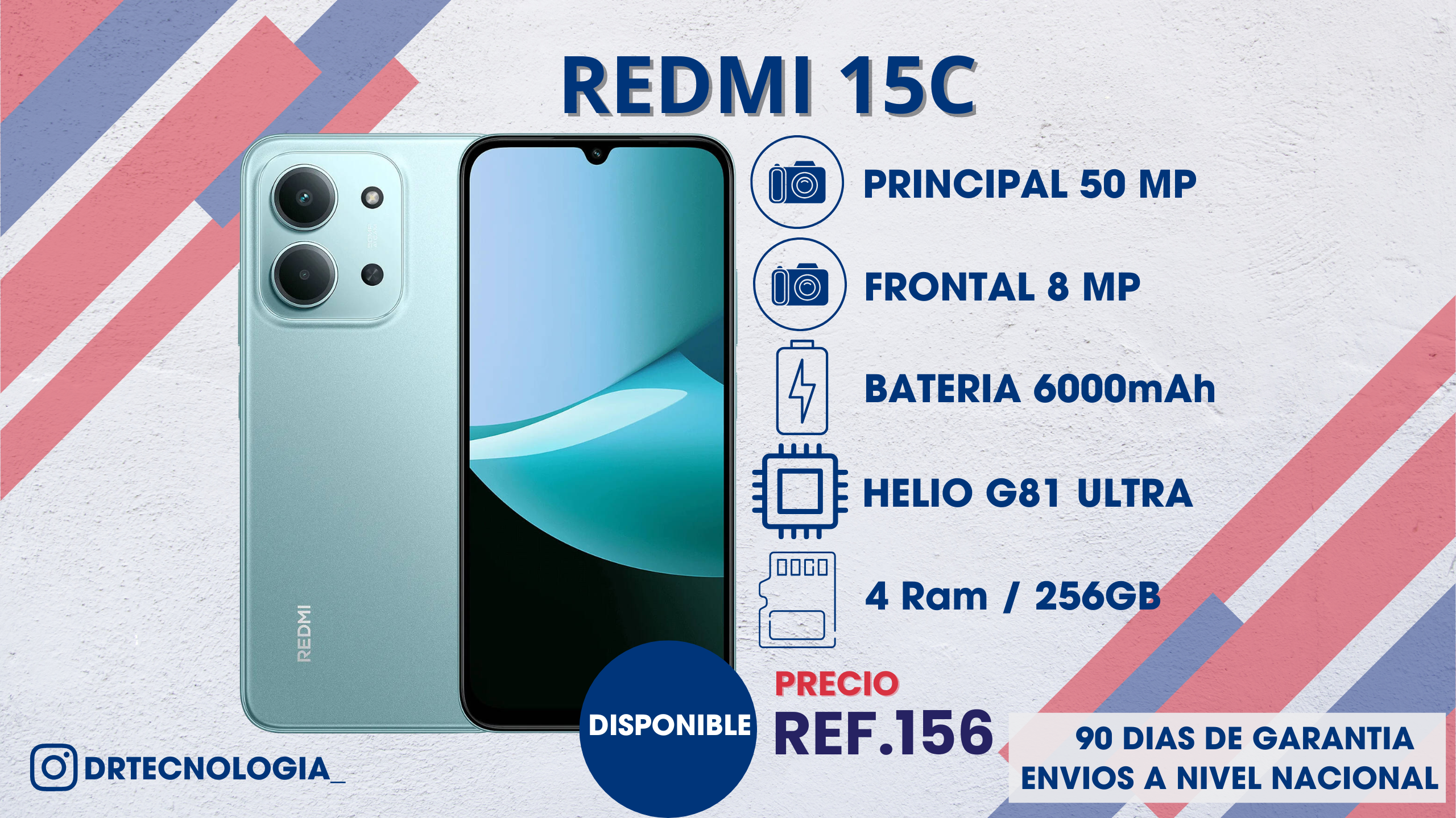 TELEFONO XIAOMI REDMI 15C 4/256GB